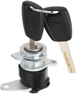 eMagTech Door Lock Barrel Cylinder with 2 Keys Passenger Side 45451161 Compatible with FIAT DUCATO 2006+
