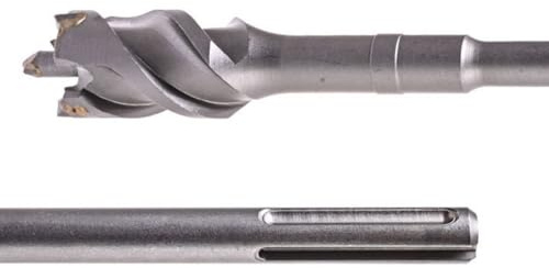 BAUSTER Foret perforé SDS-max pour béton et maçonnerie, foret à béton professionnel pour trous profonds et larges, conception industrielle robuste, différents diamètres et longueurs de travail, 80 x