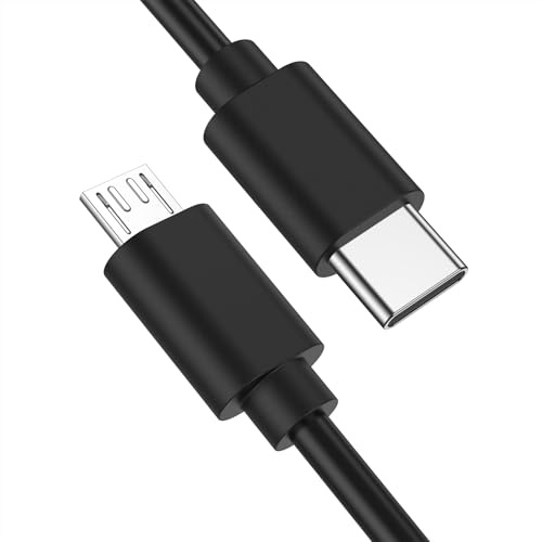 YLK 1M Cable Usb C to Micro USB, Rapide pour Samsung Galaxy S7 S6 S5 A8 Edge J7 J5 J3, Redmi Note 5, Manette PS 4/ PS4 Pro/ PS4 Slim/Xbox One/PS Vita 2000 (1M)