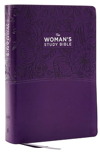 KJV, The Woman's Study Bible, Purple Leathersoft, Red Letter, Full-Color Edition, Comfort Print: Receiving God's Truth for Balance, Hope, and Transformation