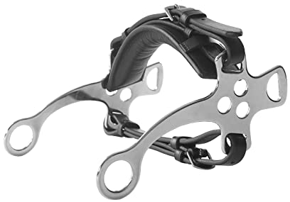 HORZE Mechanisches Leder Hackamore, Schwarz,