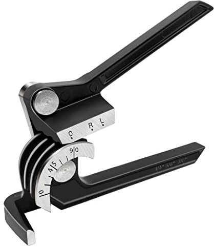 HAUTMEC 3-in-1 Mini-Handbiegewerkzeug für Handschlauch, 1/4 5/16 3/8 Zoll OD HT0004-PL