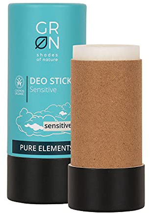 GRN - Shades of Nature GRN [GRÜN] Biokosmetik Deo Stick Sensitiv - für sensible Haut - 0% Aluminium - 0% Plastik - ohne zusätzliche Parfümierung - 40 g