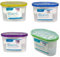 HomeZone® 4x Disposable Mix Scented Interior Dehumidifier Condensation Remover Moisture Absorbent Dehumidifier for Damp Mould in the Home Kitchen Wardrobe Bedroom Caravan Office Bathroom Office.
