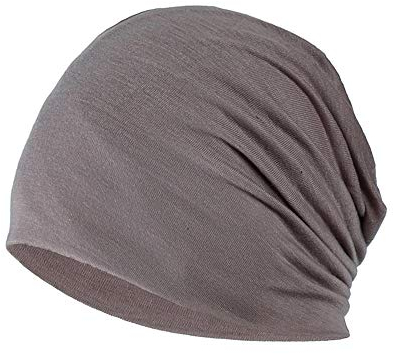 YOFASEN Slouchy Beanie Mütze - Chemo Cancer Kopfbedeckung aus Baumwolle Schlafmütze Turban Kopfbedeckung Strecken Muslimisches Kopftuch für Frauen Männer, Khaki, One size