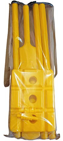 Kalindri Sports Plastic Cricket kit - Cricket Bat, Wickets, Base, Bails, Kit Bag