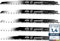 BAURIX® Lame per Seghetto SHARK® [5 Pezzi] - 240 mm - 5 TPI - Per Tagli Veloci e Puliti su Legno Grezzo, Umido, da Ardere e Vivo