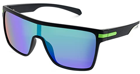 Meeloog Groß Polarisierte Sonnenbrille für Herren und Damen Flat Top Outdoor Sports Sonnenbrillen Autofahrende Sonnenbrillen UV-Schutz