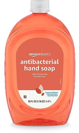 Amazon Basics Liquid Hand Soap Refill, Light Moisturizing, Triclosan-Free, Phthalate-Free, Paraben-Free, Citrus, 50 Fl Oz (Pack of 1) (Previously Solimo)