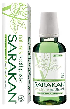 Sarakan Nature's Dental Care Kit Toothpaste 50ml & Mouthwash 300ml