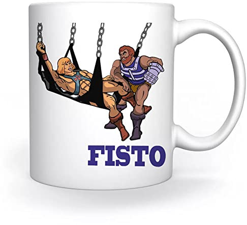 Enigmae He Man And Fisto Tasse Weiß Für Kaffee Tee Cappuccino Kakao Mug White Coffee Tea Cacoa