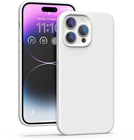 K TOMOTO Kompatibel mit iPhone 14 Pro Max Hülle für Frauen, [Fallschutz] [Anti-Fingerabdruck] [Anti-Kratzen] Stoßfeste, Weiche Silikon-Handyhülle für iPhone 14 Pro Max 6,7 Zoll, Stein