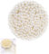 Pearl Beads for Crafting, 200Pcs Off-White Fake Pearls, 6mm Sew-on Beads with Holes for Jewelry Making, DIY Bracelets, Necklaces, Hair Accessories, and Craft Projects