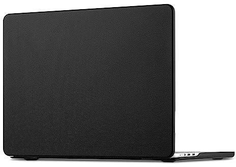Haobobro Karbonfaser Textur Case - Hülle für MacBook Air 13.6 Zoll (M2 Chip, 2022 Freisetzung) A2681 - extra Dünn, stoßfeste Schutzhülle - Mikrofaser Leder Cover für MacBook Air 13-in. - Schwarz