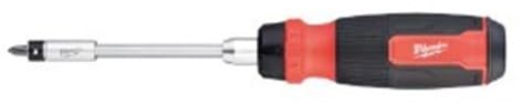 Milwaukee Tournevis avec fonction cliquet avec 13 embouts réversibles PH/PZ/TX/HEX/SL et porte-embouts