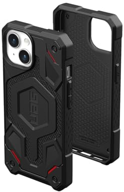 URBAN ARMOR GEAR UAG Case Compatible with iPhone 15 Case 6.1 Monarch Pro Kevlar Black Built-in Magnet Compatible with MagSafe Charging Premium Rugged Military Grade Dropproof Protective Cover