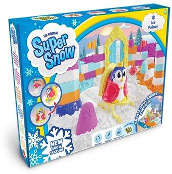 Goliath Super Snow: Ice Palace, Magischer Sand aus 3 Jahren, Neue Textur, fühlt sich weich an, trocknet nicht aus, von den Machern von Super Sand