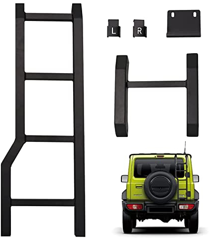 Hecktür-Leiter, Heckklappen-Leiter, Auto-Heckklappen-Leiter, Schutzrahmen, Autozubehör, Pickup-Truck-Zubehör, einfache Installation für 2018+ Offroad-Leiter-Zubehör, Su-zu-ki Jim-ny Body K