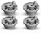 Dishwasher Lower Bottom Basket Wheels Compatible, for Neff & for Siemens 165314 Dishwasher Spare Parts Lower Rollers