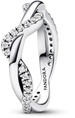 PANDORA Sterling silver Cubic Zirconia Clear 193098C01-48