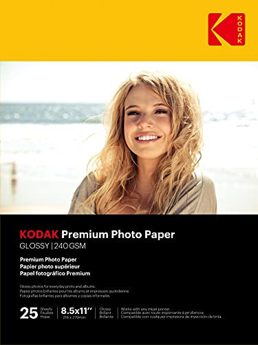 Kodak Premium Fotopapier 8,5 x 11 glänzend, 25 Blatt 29,0 kg - 240 g/m² (41173-9891178