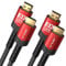 JSAUX Cable HDMI 8K de 4,5 metros, 2 unidades, 4K y 8 K, HDMI 2.1, 48 Gbps, alta velocidad, 4 K @ 120 Hz, 144 Hz, 8 K @ 60 Hz, HDCP 2.2 y 2.3, HDR 10+, eARC compatible con monitor UHD TV PS5 PS4 Dolby
