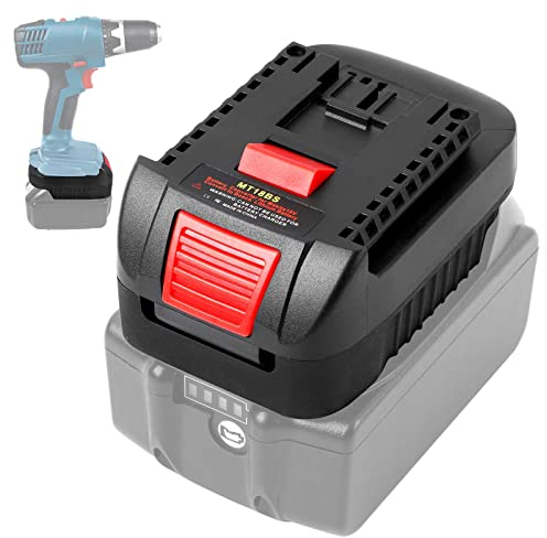 MT18BS Akku Aadapter für Makita für Bosch, TEPULAS Adapter Konverter Für Makita 18V Li-Ion Batterie auf für Bosch Professional GBA 18V Elektrowerkzeuge (Blau Werkzeug)