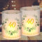 12 Windlicht Tischdeko 40 Geburtstag, Deko 40. Geburtstag Frau Mann, Tischdeko Geburtstag 40, Schön DASS Du Da Bist, Geeignet für Teelichter oder Kerzen