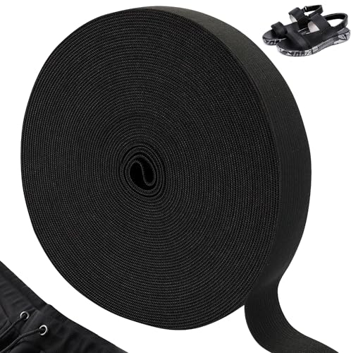 20M x 3CM Goma Elastica Costura,Elastico Costura,Cinta Elástica De Costura,Banda Elástica Plana Costura,Cinta Elastica Costura Negro,Cinta Elastica Coser para Ropa y Manualidades,Bricolaje,Costura