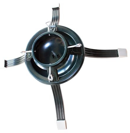 Forte supporto per albero di Natale in ferro rotondo a forma di base per alberi vivi contiene da 2,9 a 9,9 cm dimensioni tronco forniture per feste supporto per alberi vivi