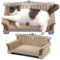 MERSJO Komfortabler Katzen-Kratzbaum mit Haus, Bett und Kratzstamm, Ideal Katzenspielzeug Selbstbeschäftigung, Nützliches Katzen Zubehör, Kratzbaum Klein mit Sisal-Kratzbäume Couch Potato