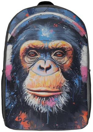 YTPONBCSTUG Affe Rucksäcke Tasche Mädchen Jungen Schultaschen Tasche Modeaccessoire Rucksack Für Kinder Schultaschen Kinder Geschenk