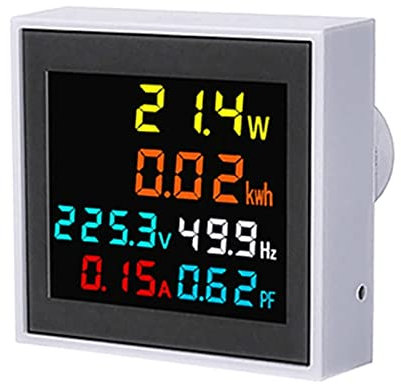 Itkcozcg Tool, Meter Tester Electricity Usage Meter mpermeter Power Voltmeter Ammeter Amps Watt Kwh Frequency