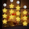 HUIKUANGEU Luces Navidad Led,4 Piezas Luces Led de Navidad Colgantes,Luz Led para Ventana con Ventosa,LáMpara Led de Navidad,Luces de Ventana de Navidad Led,Luces de Decoración Navidad