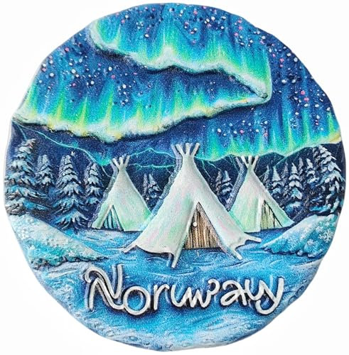 Norwegen Tourist Souvenir 3D Kühlschrankmagnete Kühlschrankdekoration Magnet
