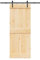 vidaXL Puerta corredera con herrajes madera maciza de pino 80x210 cm
