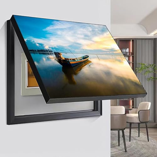 IQOAIJ Schalttafelabdeckung Zähler verstecken Stromzähler Zählerkasten Dekorativ Malerei Zählerkasten Dekorativ Malerei Elektrischer Zählerkasten Abdeckung,02,60x50cm