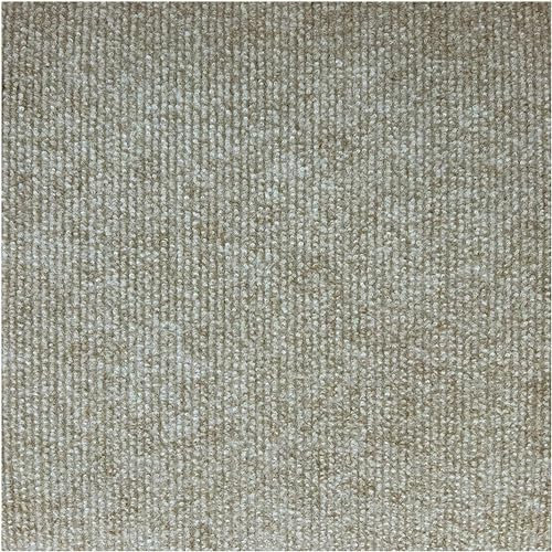 VDLLQYN， Teppichfliesen, Polyester, waschbar, quadratische Teppichfliesen, 30,5 x 30,5 cm, Selbstklebende, abnehmbare Teppichfliesen, 15 Stück,Selbstklebender Teppich(Light Curry)