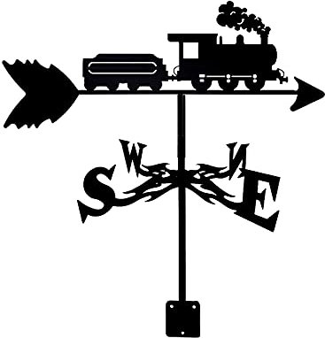 Wetterfahne Ornament Wetterhahn Edelstahl Wetterhahn Richtungsanzeiger Gartenstecker Kunstdekor für die Dachmontage