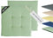 TOM TAILOR NEU! Sitzkissen Stuhl 2er Set - gemütliche Stuhlkissen 40x40 cm in Grün - Sitzauflage waschbar für Esszimmer, Bürostuhl, Bank, Boden & Gartenmöbel - Oeko Tex Zertifiziert