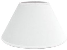 PRENDELUZ Pantalla de lámpara E27 blanca, dimensiones 25x11x16 cm, diseño cónico cerrado, ideal para crear ambientes acogedores y difundir luz suave.