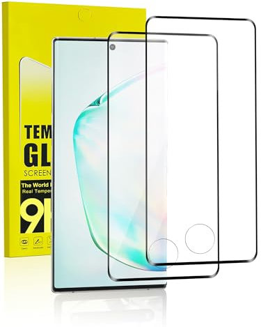 MiniMing Schutzfolie für Panzerglas für Samsung Galax Note 10 Plus, 2 Stück 0.25mm HD Klarsicht displayschutz für Samsung Note 10+ Folie, Anti-Blasen Panzerglasfolie für Galax Note 10 Plus Schutzglas