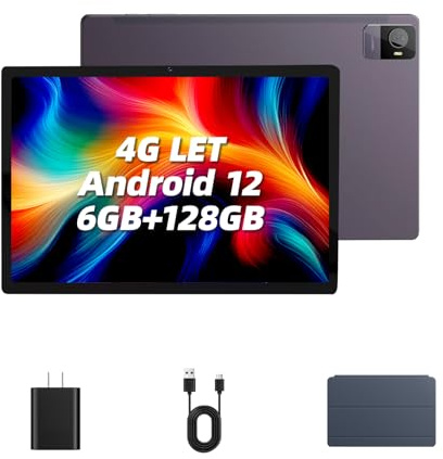 Elepad 2K Android Tablets 10.51 Inch All-Day Battery Life Six Core Tablet + Large Screen, 128GB ROM 6GB RAM, 5MP+13MP Dual Camera Tablets PC