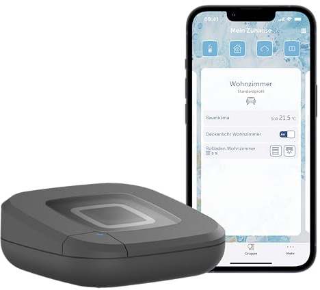 Homematic IP Access Point 2 Smart Home Gateway con app gratuita e controllo vocale tramite Amazon Alexa, Antracite, 161345A0