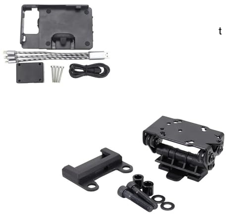 QUTBAG Porta Cellulare Moto Supporto Per Moto, Telefono, GPS, Navigatore Satellitare, Nero Per Ducati Scrambler 1100 Sport 2017 2018 2019-2021 2020(B and C)