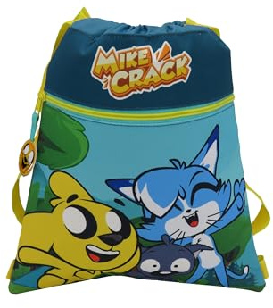 CYP BRANDS Mikecrack, Rucksack, Vorschule, Schulbedarf, Rucksack, Kordeltasche, Tasche, Regenbogen, mehrfarbig, offizielles Produkt