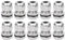 Sourcingmap Cable Gland PG7 Metal Waterproof Cable Glands Joints Adjustable Connector for 3-6.5mm Dia Cable, Pack of 10