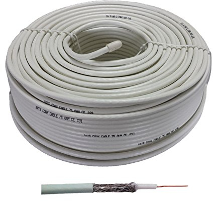 CAVO TV MATASSA 100 METRI PER ANTENNA DIGITALE TERRESTRE O PARABOLA SATELLITARE IMPIANTO