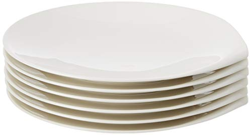 Villeroy & Boch Flow - Piatto piano in porcellana, 29 x 29 x 9,80 cm, 6 unità