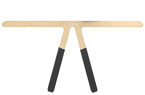 Tattoo Augenbrauen Lineal, Permanent Make-up Messwerkzeug Metall Augenbrauen Balance Lineal Formen Schablone Werkzeuge (Gold)